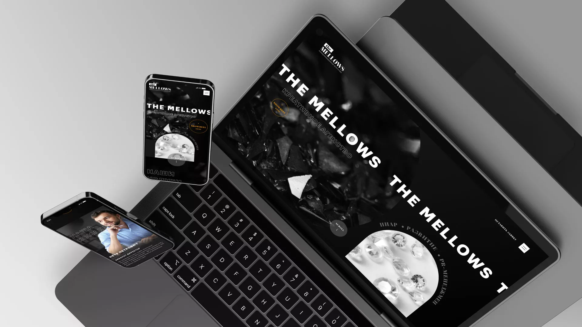 Разработка сайта креативного агентства «The Mellows» в Ожерелье